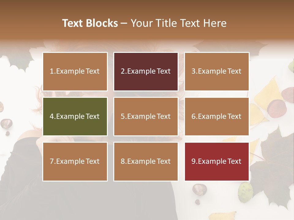 Attractive Smile Redhead PowerPoint Template