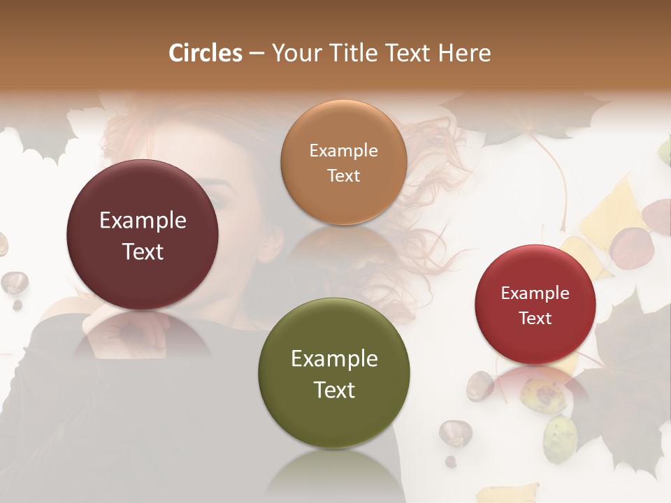 Attractive Smile Redhead PowerPoint Template