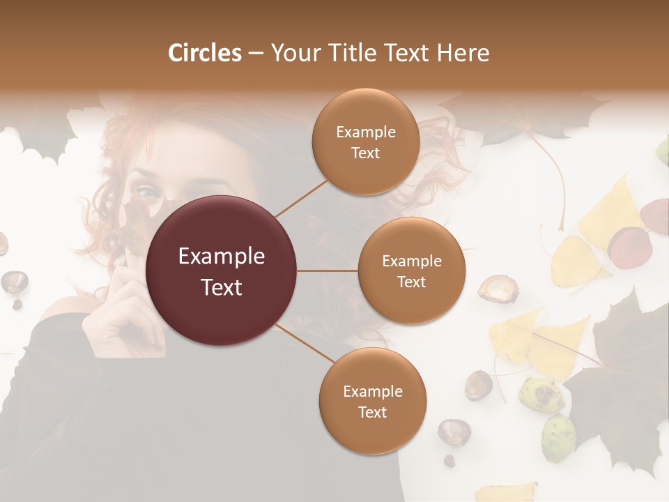 Attractive Smile Redhead PowerPoint Template