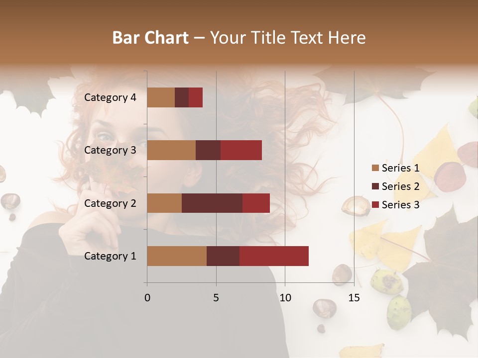 Attractive Smile Redhead PowerPoint Template