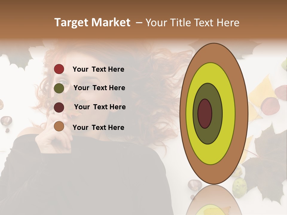 Attractive Smile Redhead PowerPoint Template