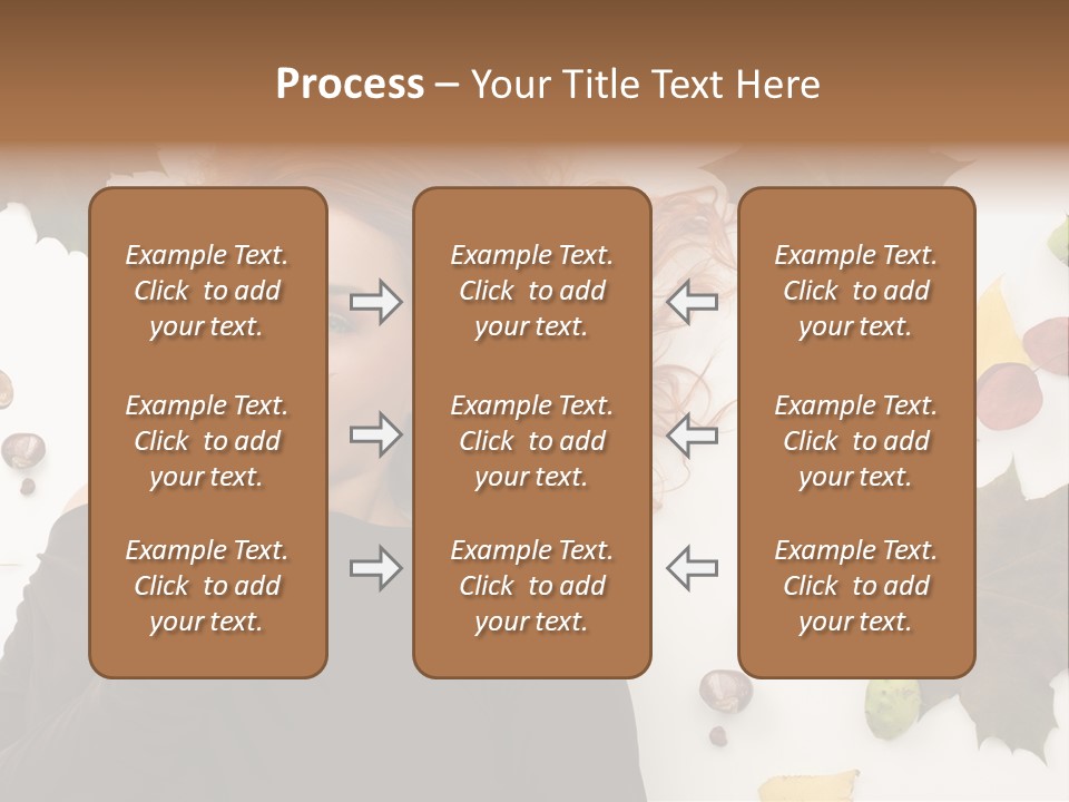 Attractive Smile Redhead PowerPoint Template