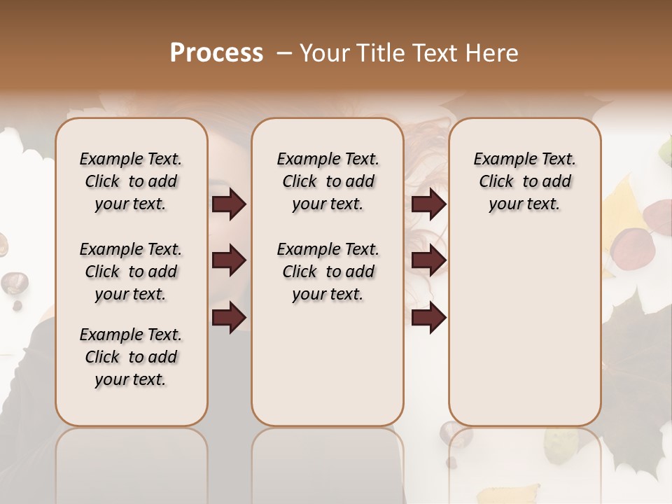 Attractive Smile Redhead PowerPoint Template