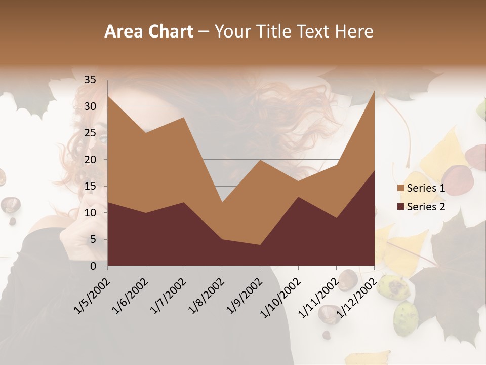 Attractive Smile Redhead PowerPoint Template