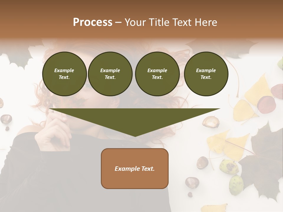 Attractive Smile Redhead PowerPoint Template