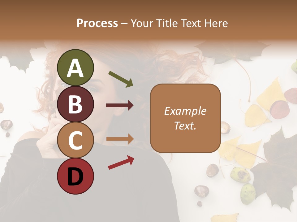 Attractive Smile Redhead PowerPoint Template