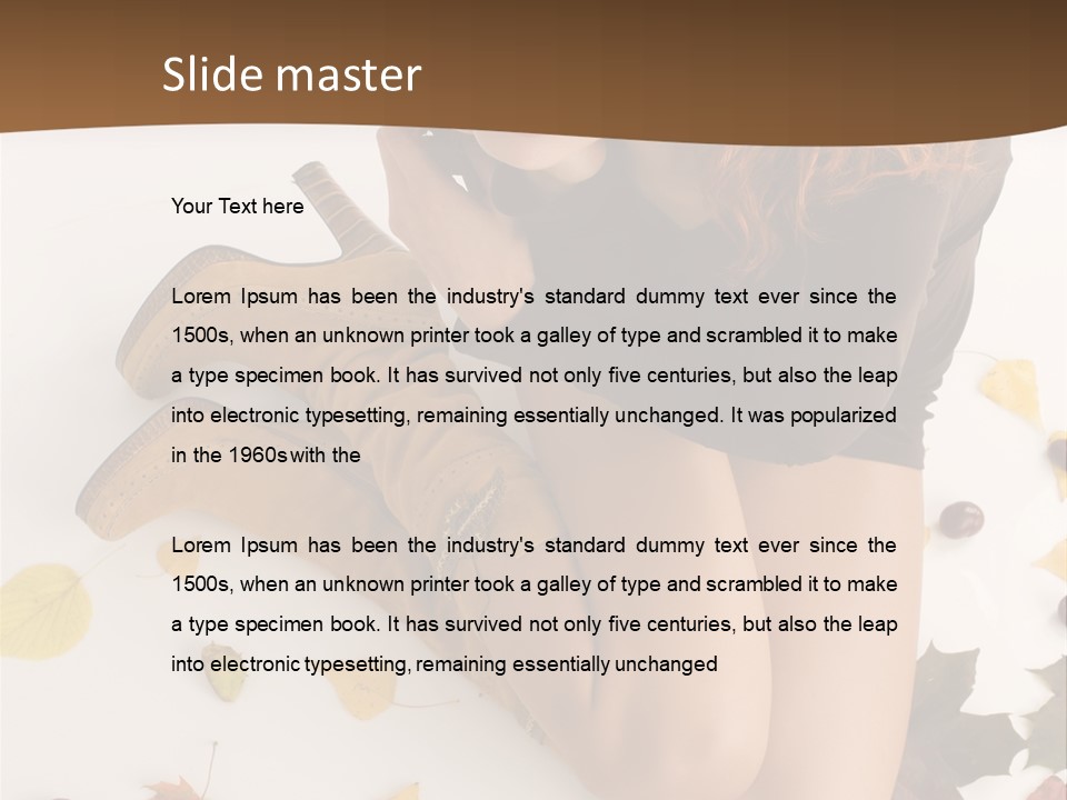 People Leaf Redhead PowerPoint Template