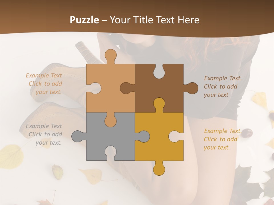 People Leaf Redhead PowerPoint Template