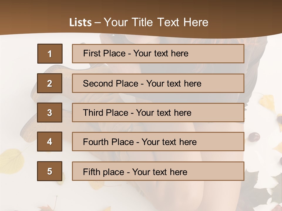 People Leaf Redhead PowerPoint Template