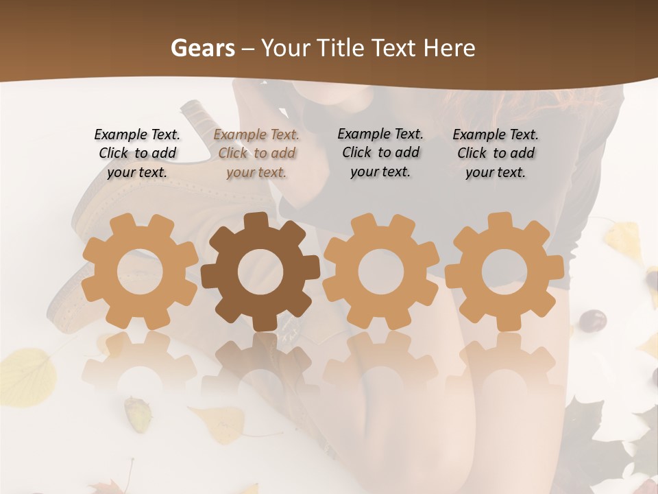 People Leaf Redhead PowerPoint Template