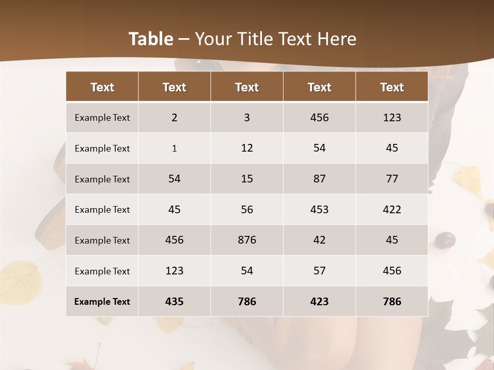 People Leaf Redhead PowerPoint Template