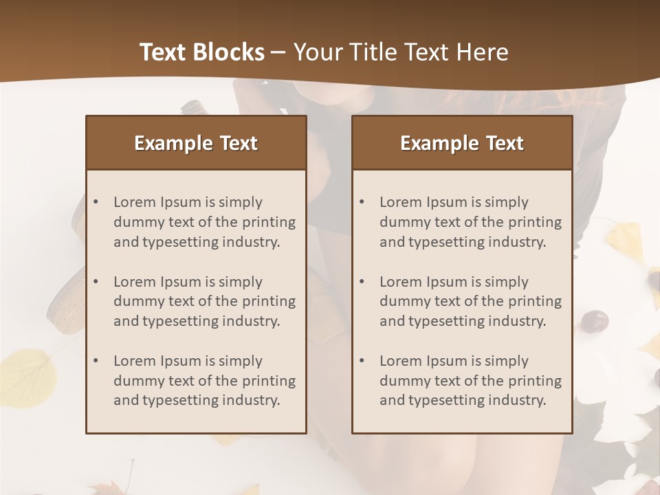 People Leaf Redhead PowerPoint Template