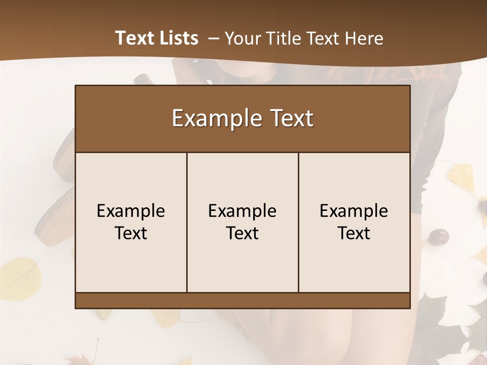 People Leaf Redhead PowerPoint Template