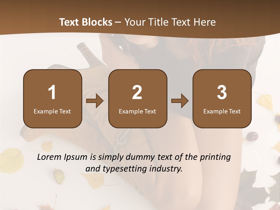 People Leaf Redhead PowerPoint Template