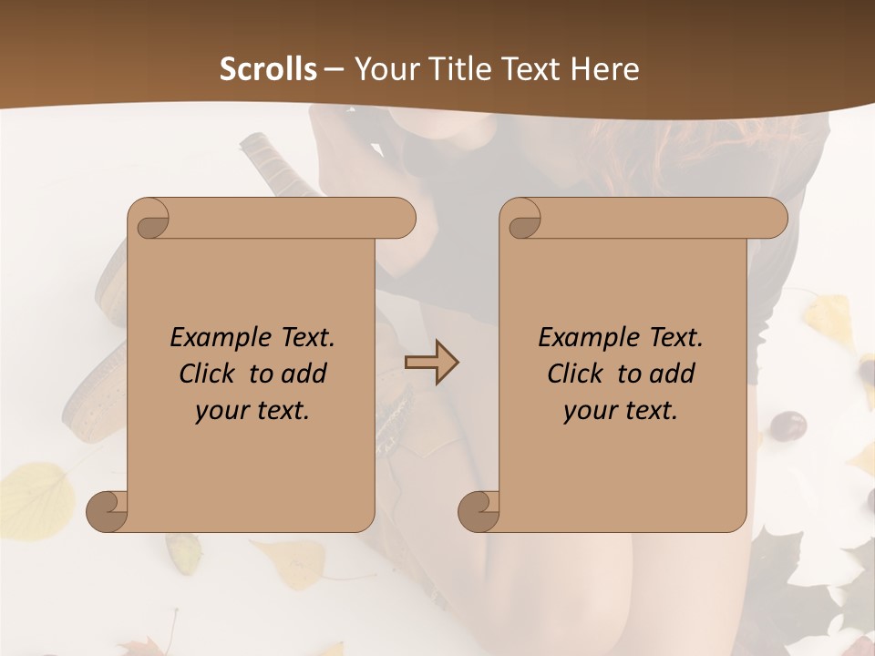 People Leaf Redhead PowerPoint Template