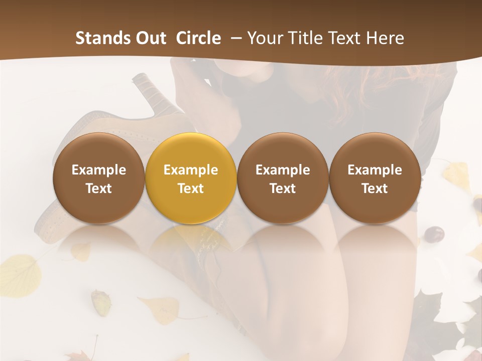 People Leaf Redhead PowerPoint Template