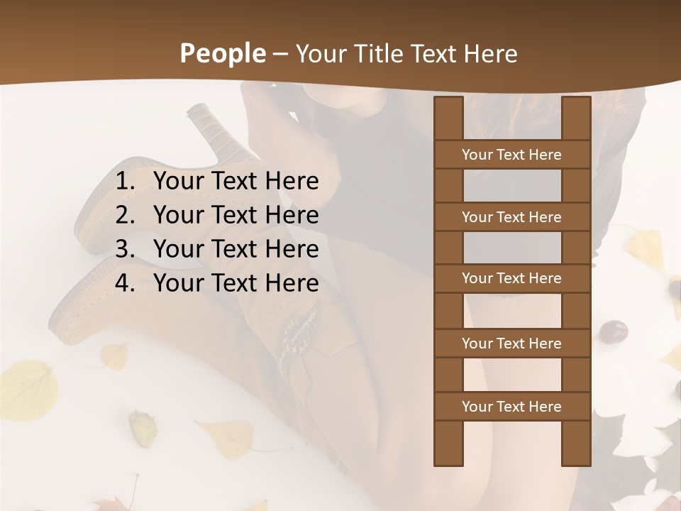 People Leaf Redhead PowerPoint Template