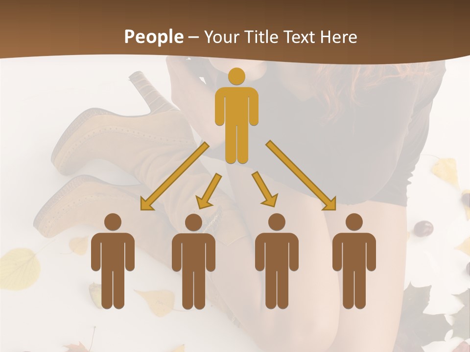 People Leaf Redhead PowerPoint Template