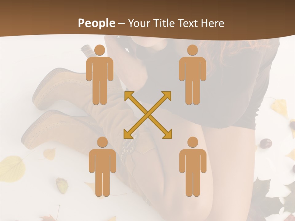 People Leaf Redhead PowerPoint Template