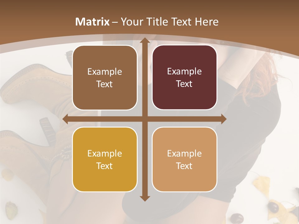 White Fashion Portrait PowerPoint Template