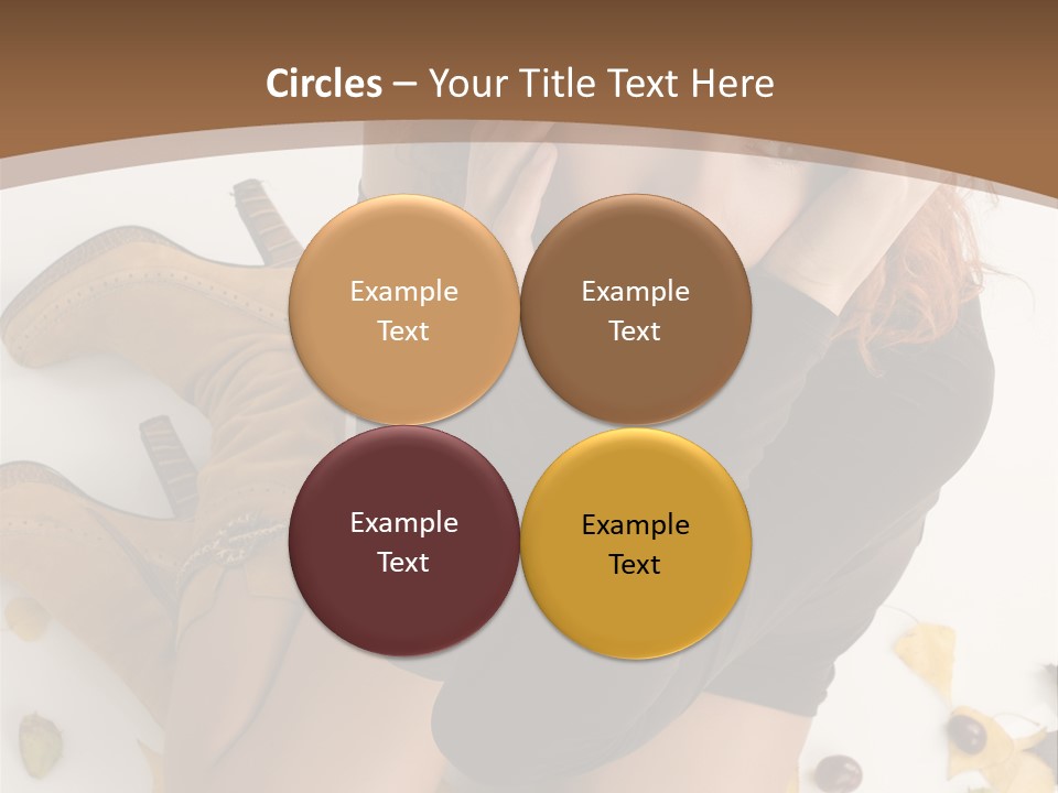 White Fashion Portrait PowerPoint Template