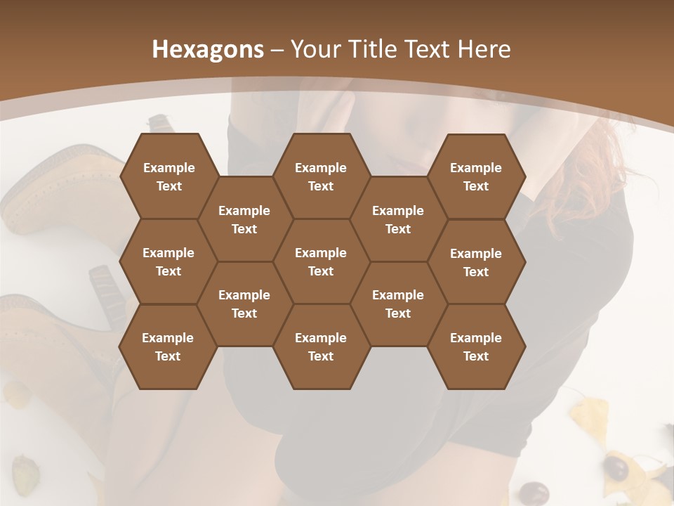 White Fashion Portrait PowerPoint Template