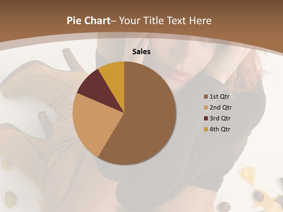 White Fashion Portrait PowerPoint Template