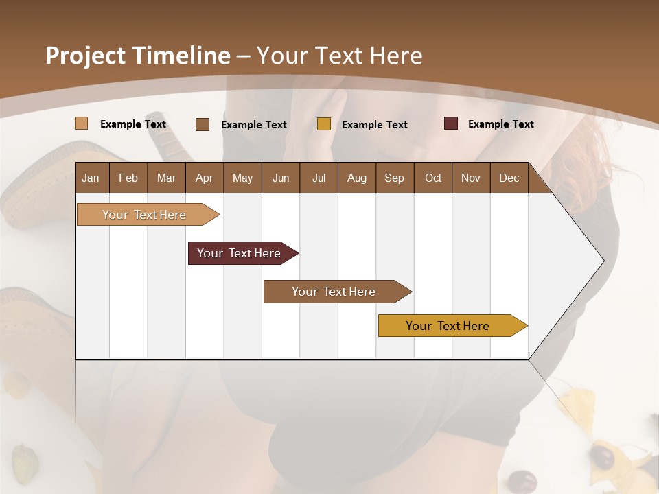 White Fashion Portrait PowerPoint Template