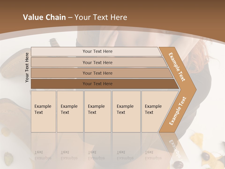 White Fashion Portrait PowerPoint Template