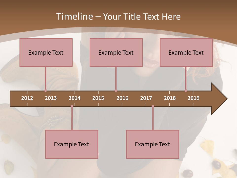 White Fashion Portrait PowerPoint Template