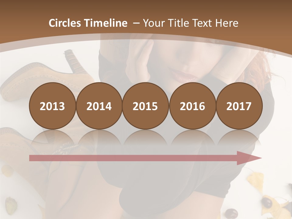 White Fashion Portrait PowerPoint Template