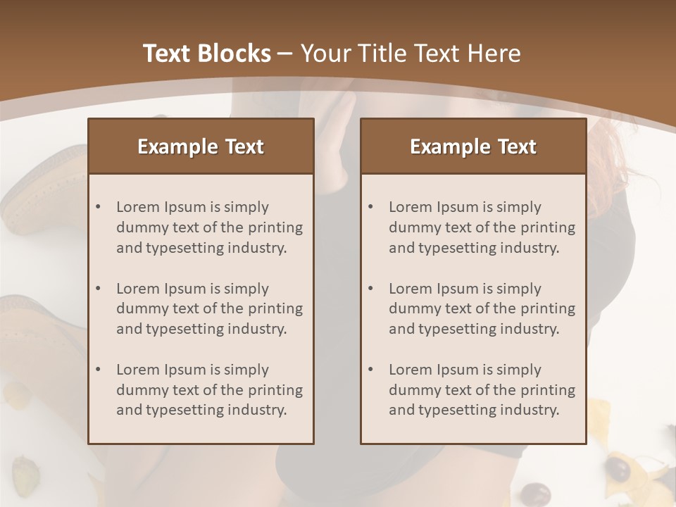 White Fashion Portrait PowerPoint Template