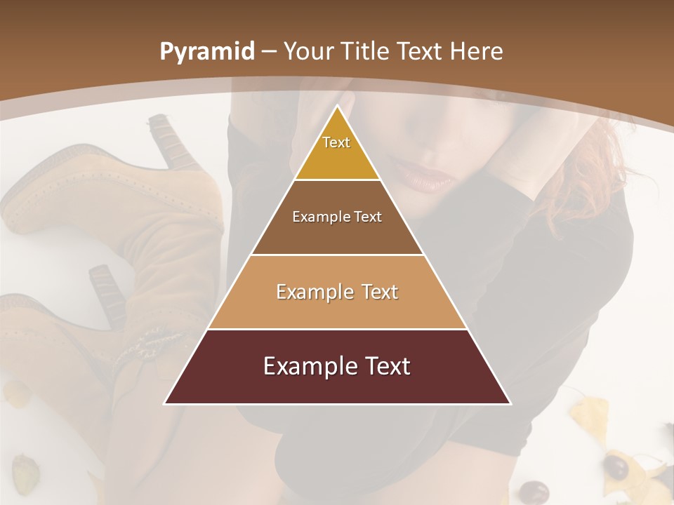 White Fashion Portrait PowerPoint Template