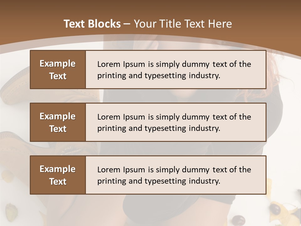 White Fashion Portrait PowerPoint Template