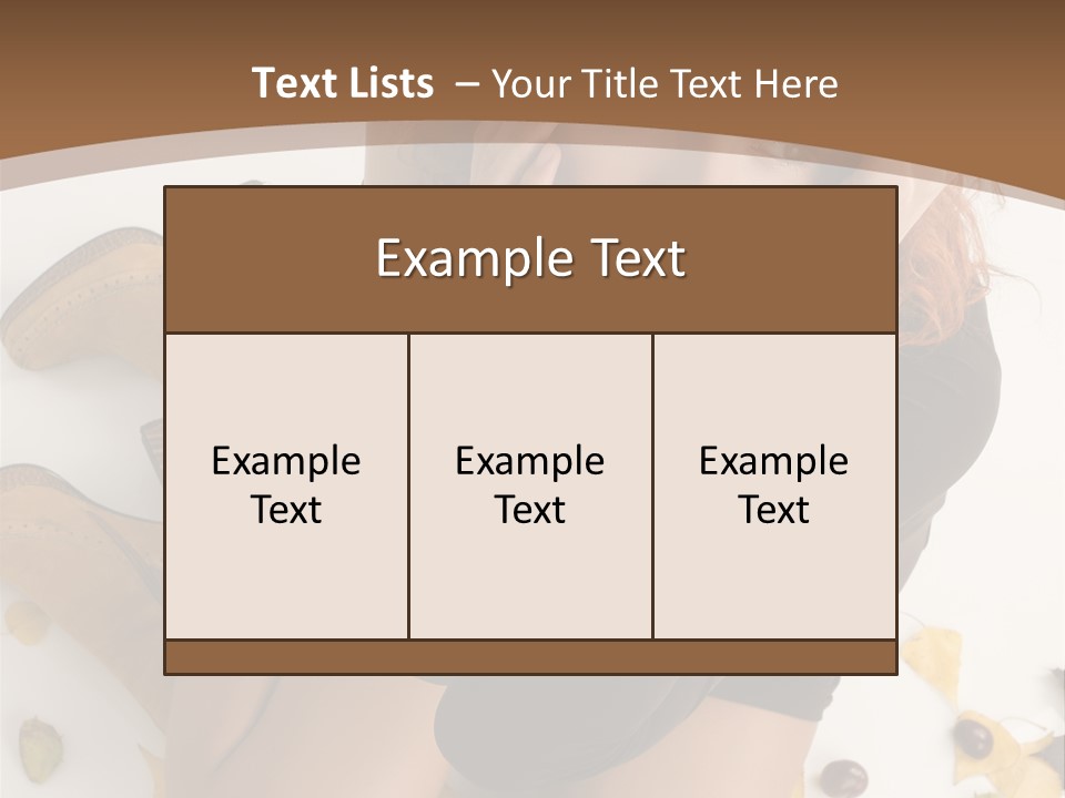 White Fashion Portrait PowerPoint Template