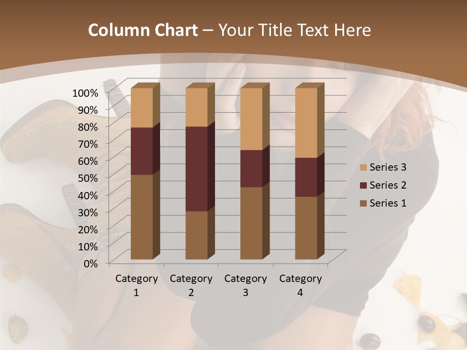 White Fashion Portrait PowerPoint Template