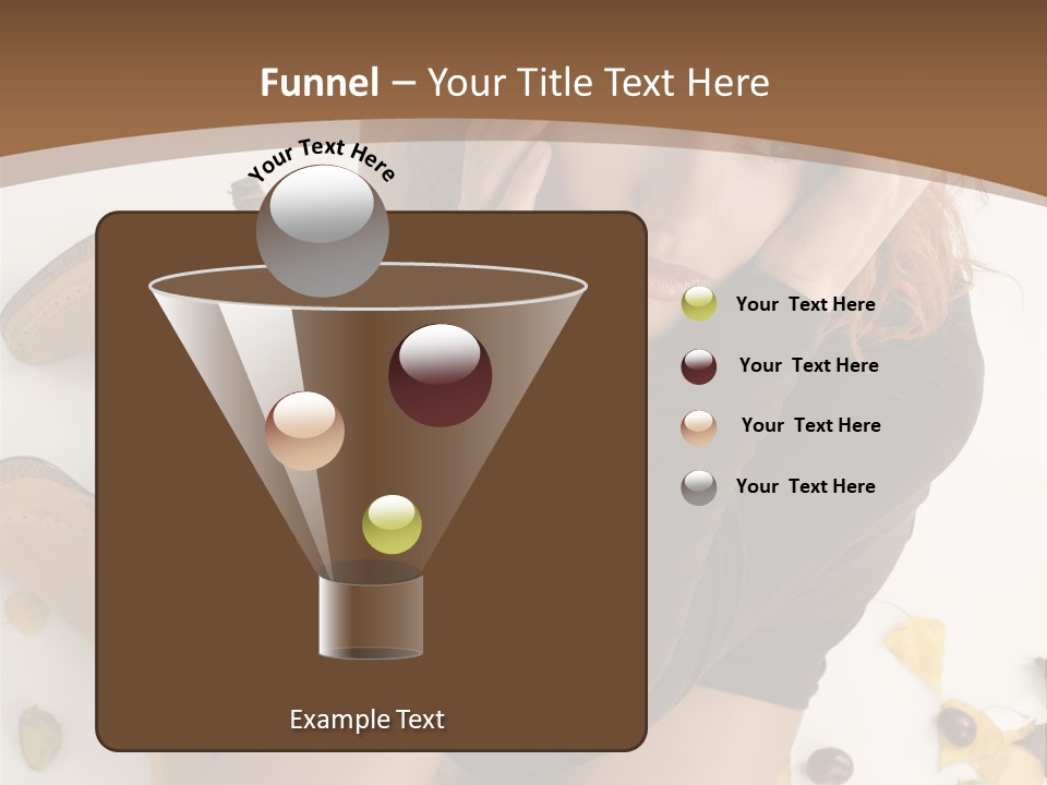 White Fashion Portrait PowerPoint Template