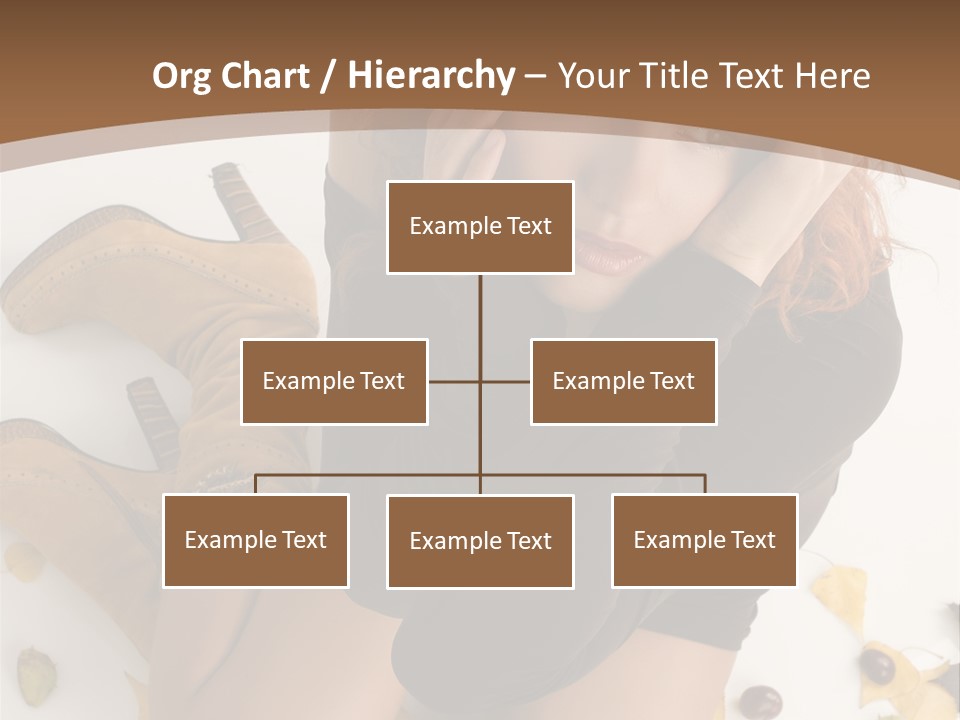 White Fashion Portrait PowerPoint Template