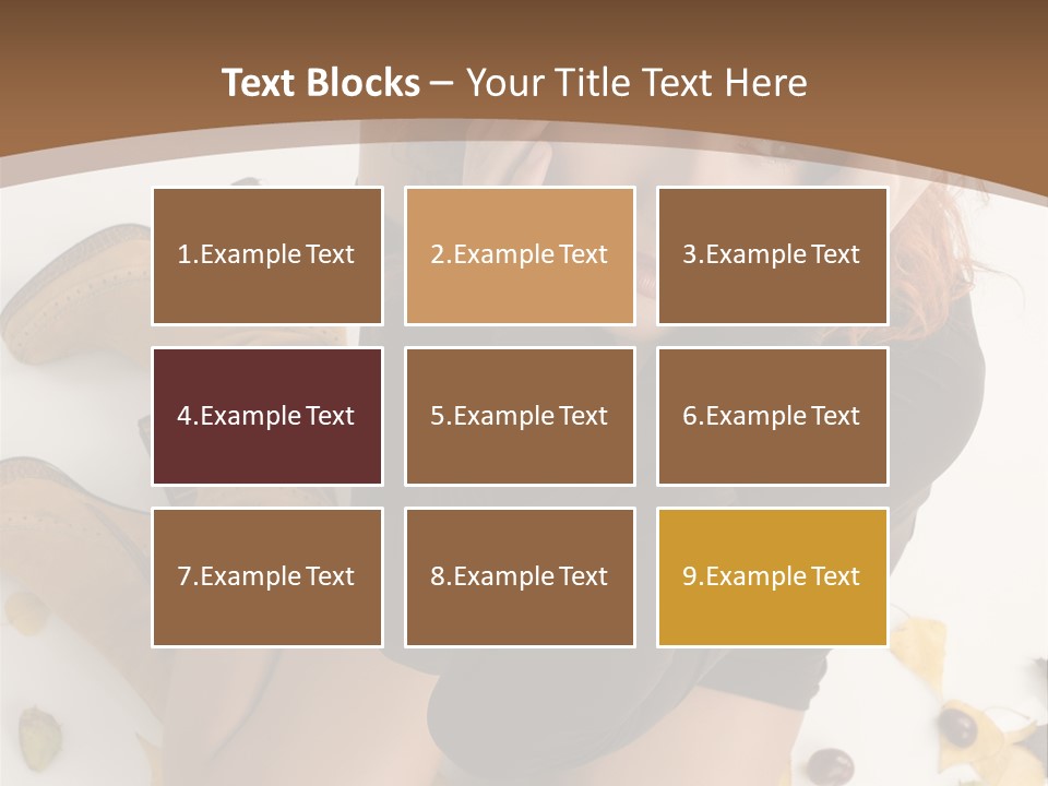 White Fashion Portrait PowerPoint Template