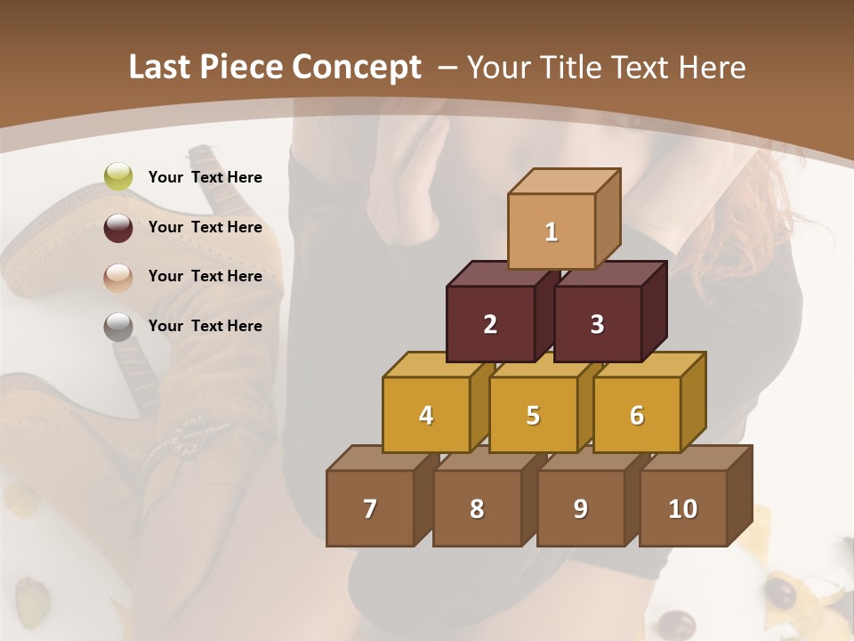 White Fashion Portrait PowerPoint Template