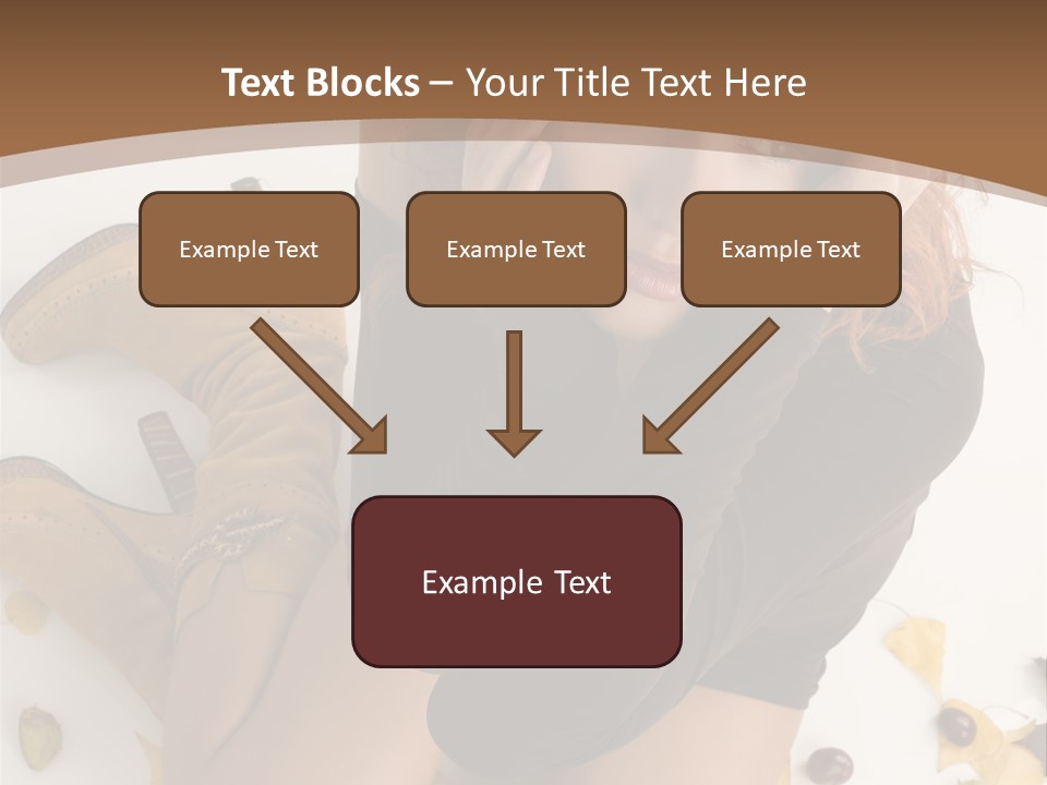 White Fashion Portrait PowerPoint Template