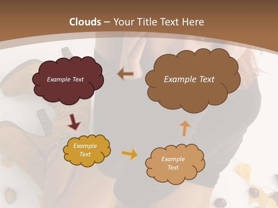 White Fashion Portrait PowerPoint Template