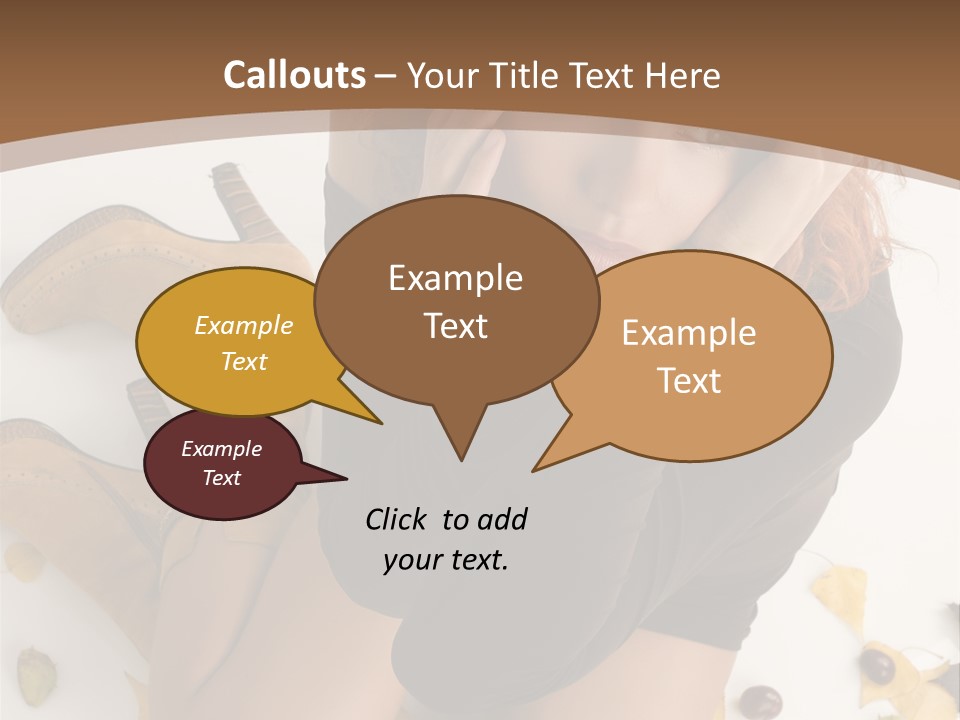 White Fashion Portrait PowerPoint Template