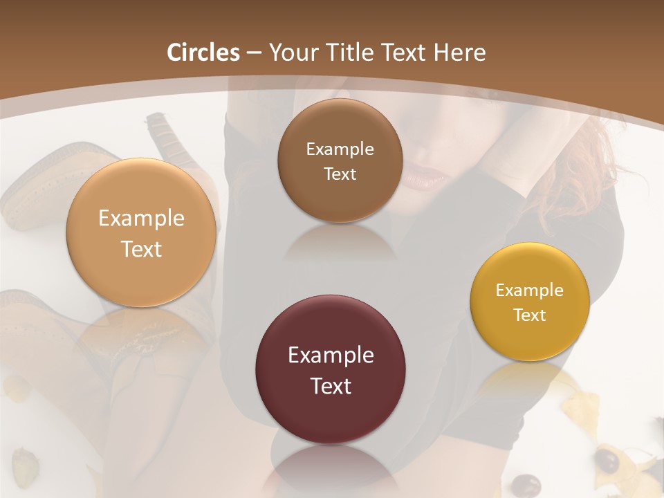 White Fashion Portrait PowerPoint Template