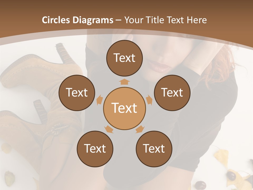 White Fashion Portrait PowerPoint Template