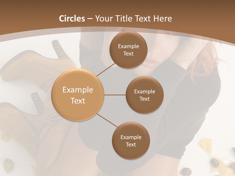 White Fashion Portrait PowerPoint Template