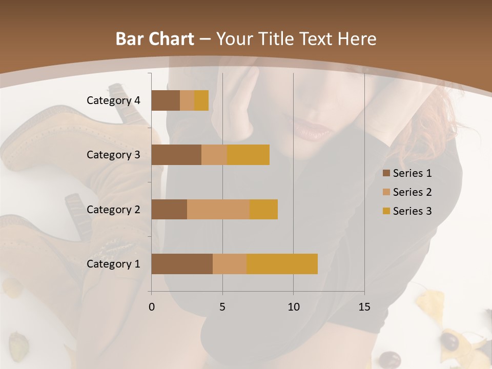 White Fashion Portrait PowerPoint Template