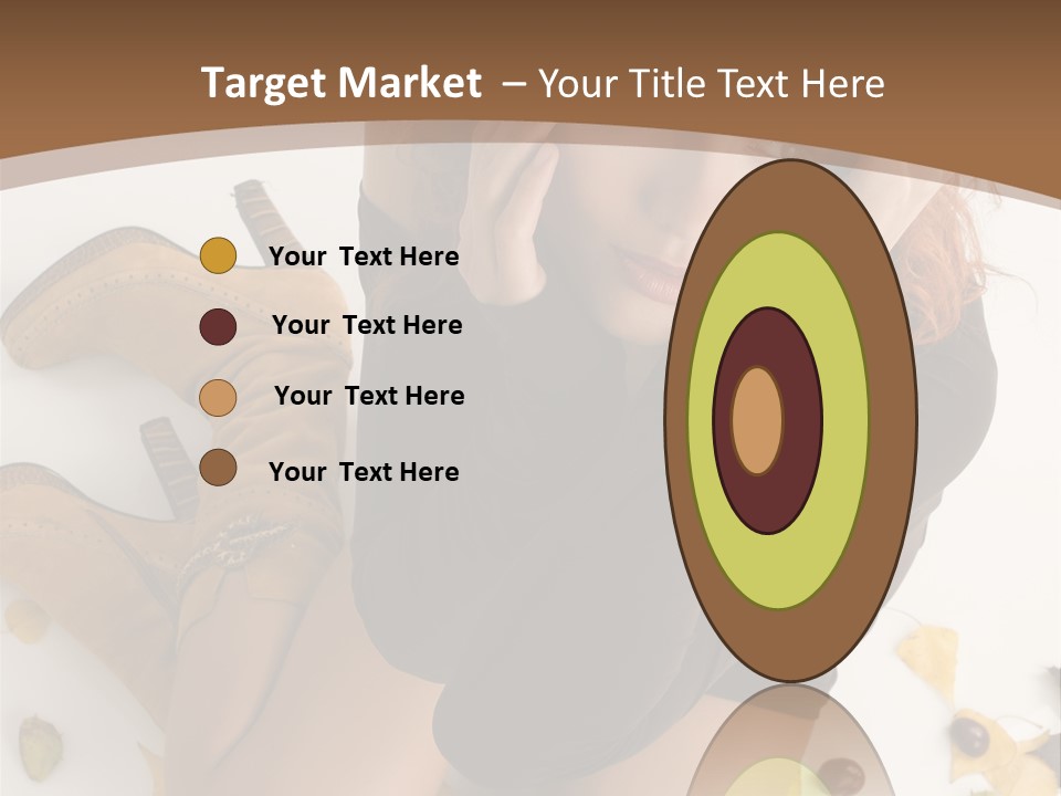 White Fashion Portrait PowerPoint Template