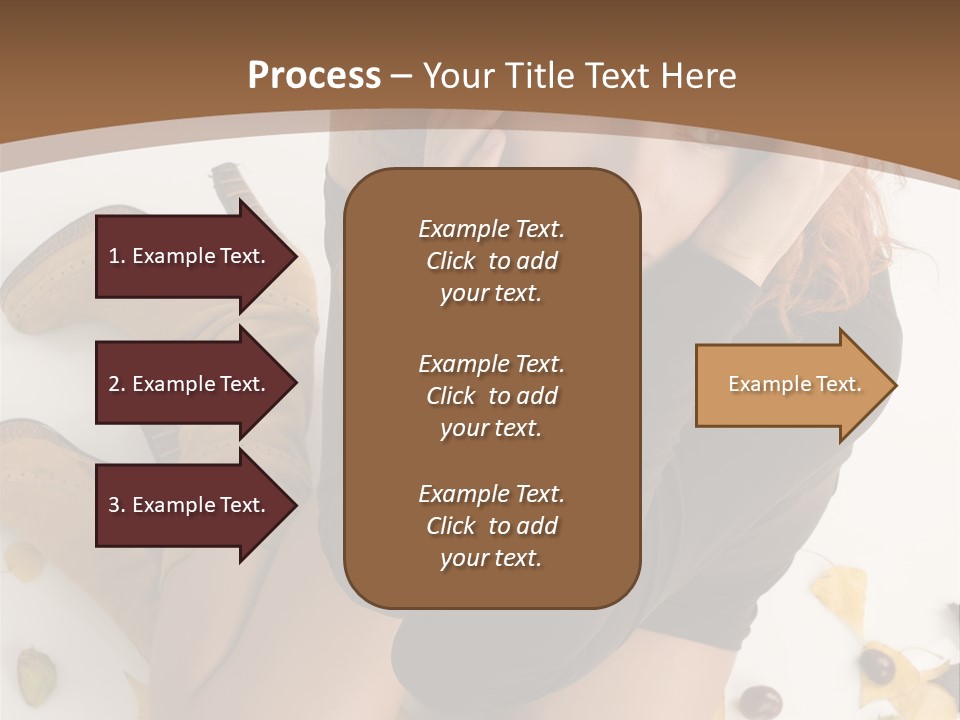 White Fashion Portrait PowerPoint Template