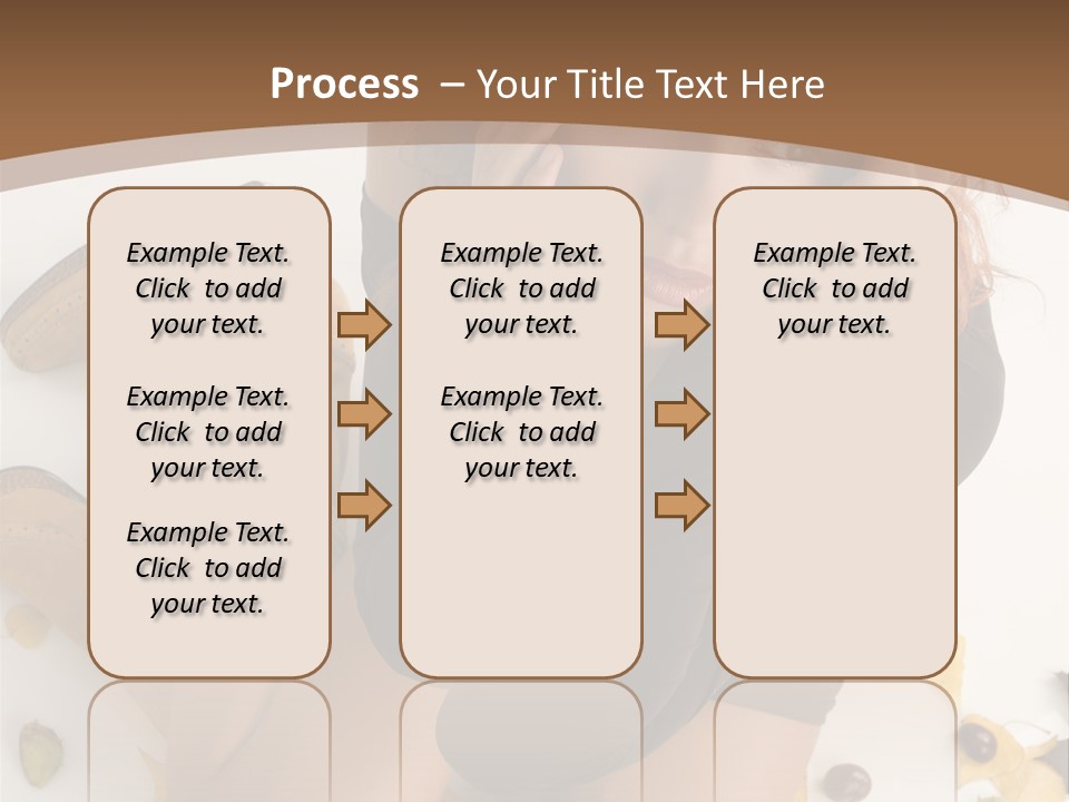 White Fashion Portrait PowerPoint Template